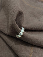 925 silver Heart band free size ring