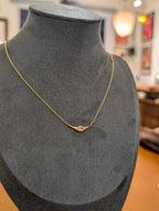 Linear Marquise Pendant Necklace