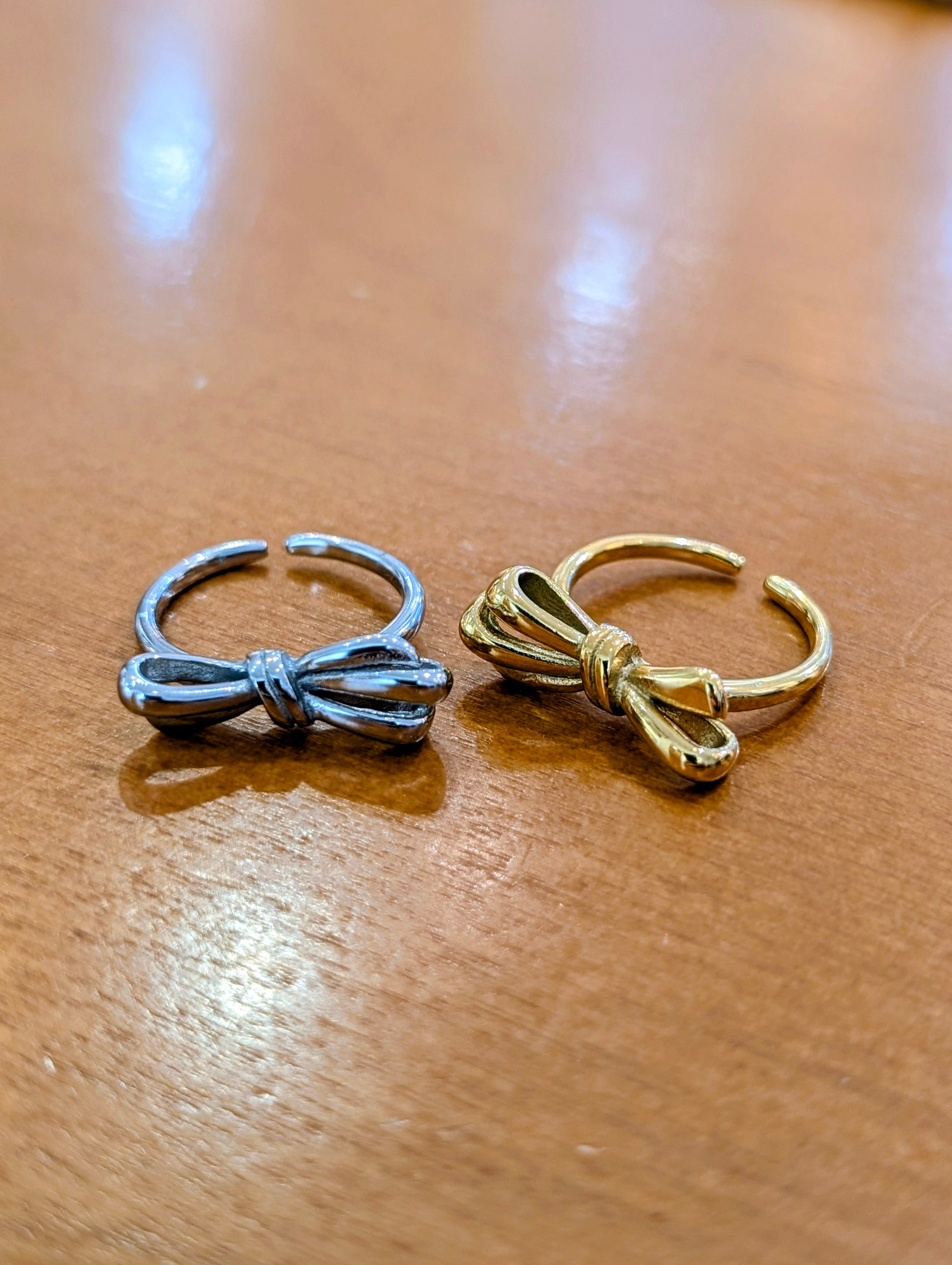 Stainless Steel ribbon open size ring