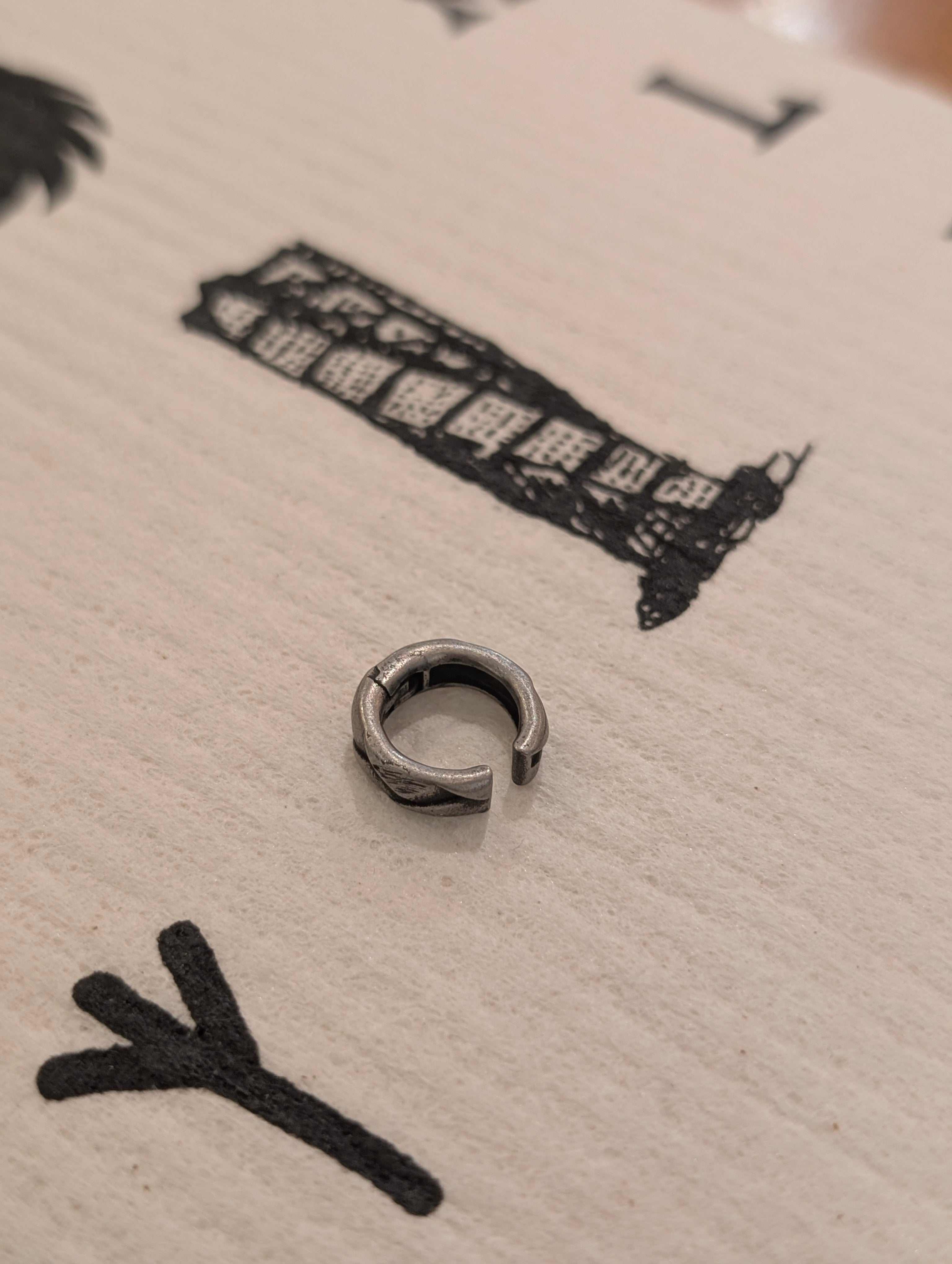 Matte Slate Unisex Water Resistant Earcuff