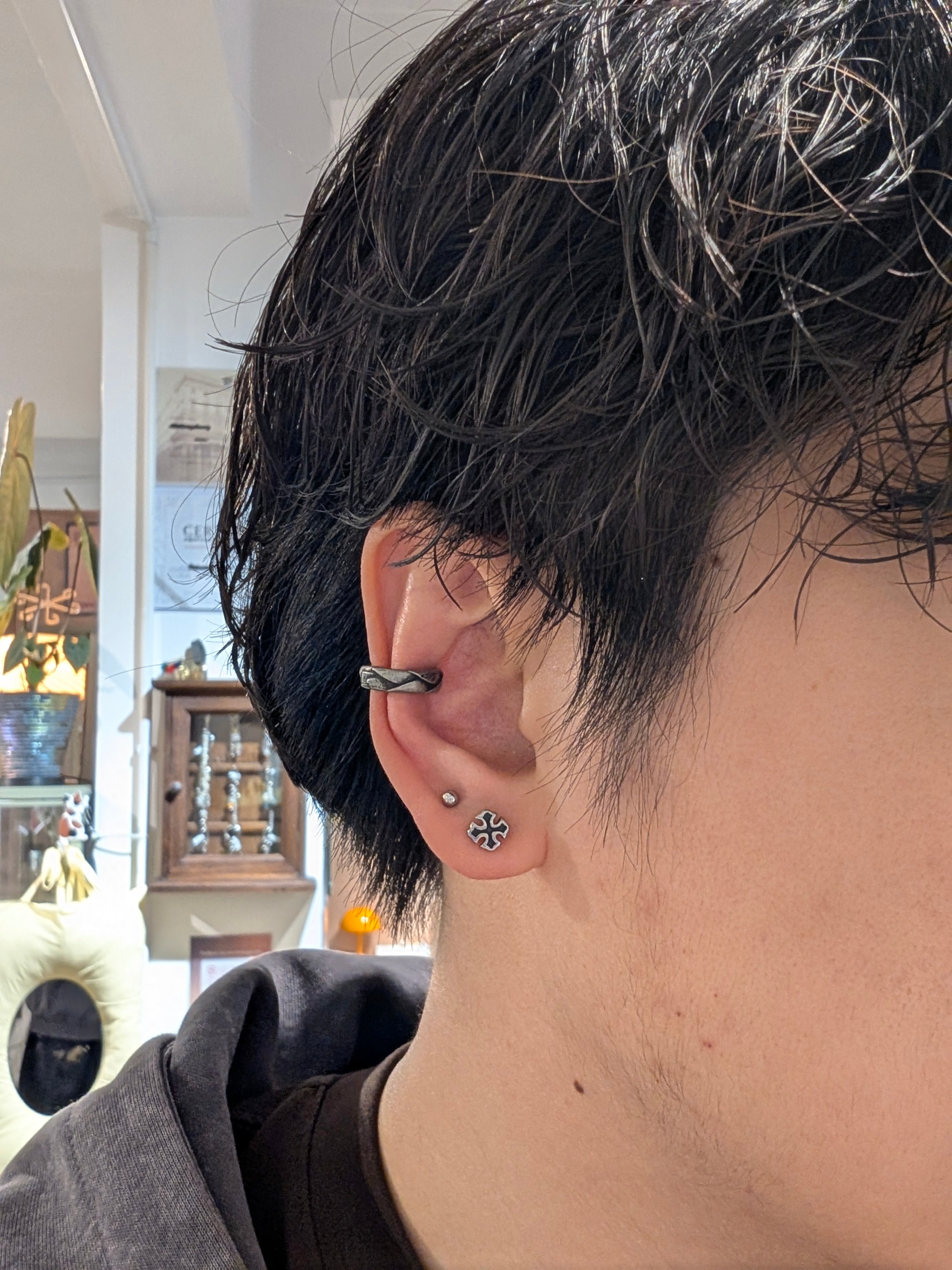 Matte Slate Unisex Water Resistant Earcuff