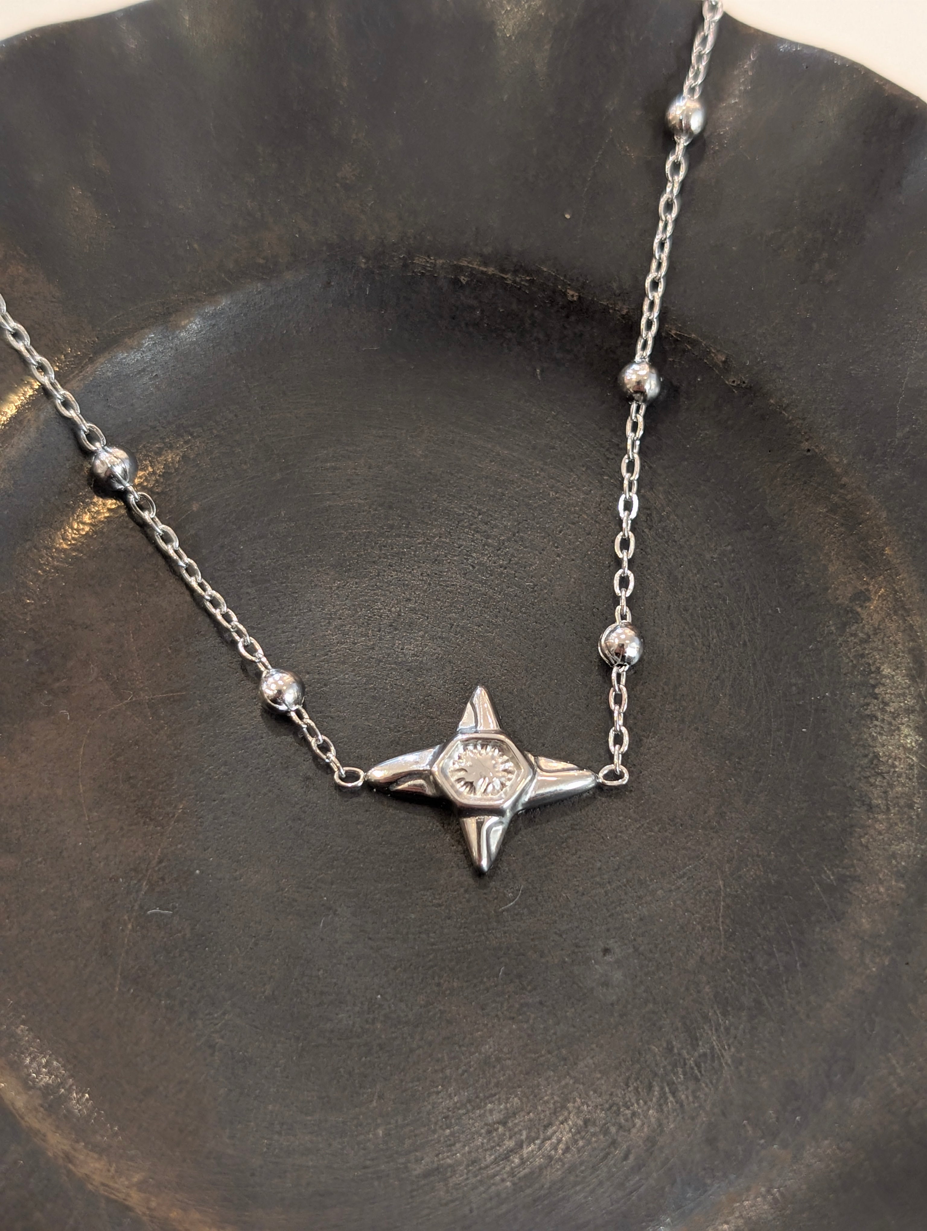 North Star Bead Stainless Steel Bracelet