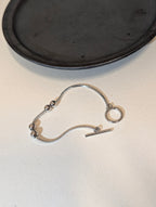 Linear Orb Stainless Steel Bracelet