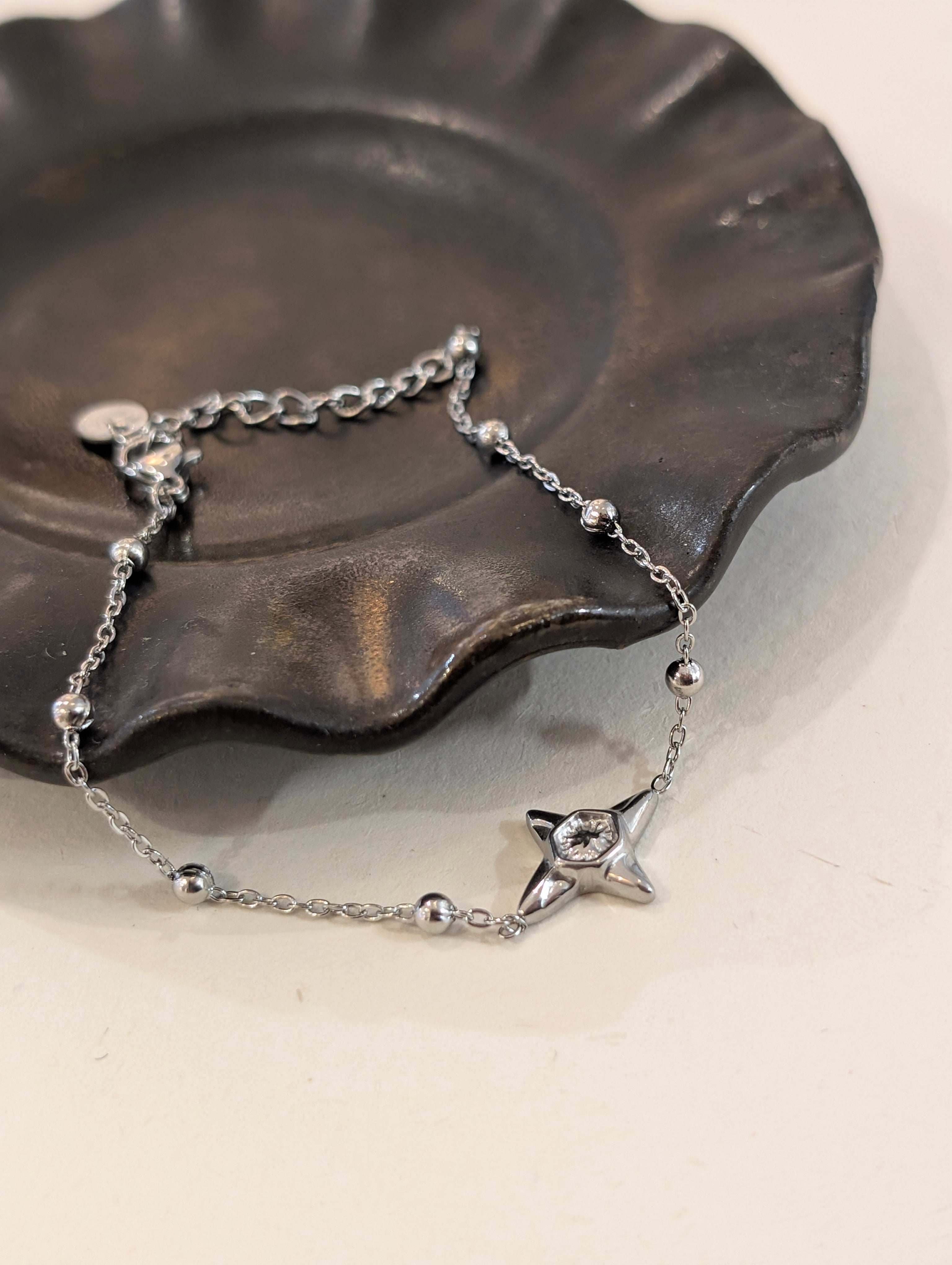 North Star Bead Stainless Steel Bracelet