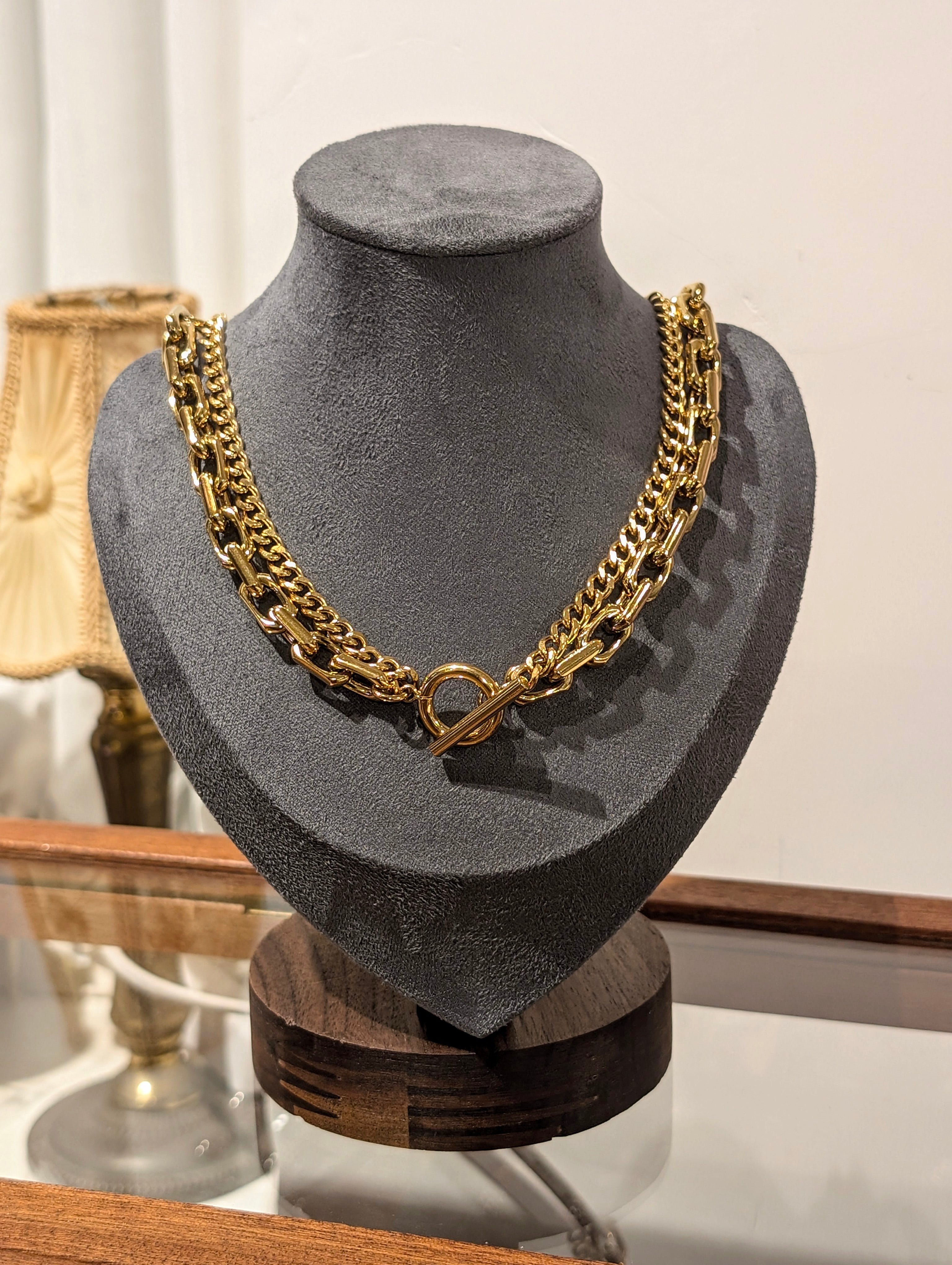 Foundry Double Link Stainless Steel Necklace