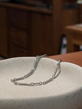 Interlock stainless steel bracelet