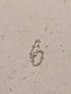 Flora Pavé 925 Silver Pinky Ring