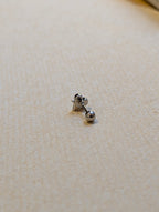 Filigree Heart CZ Stud Piercing Earring (1pc)