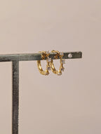 Lucent Line Huggie Hoop 925 Silver Earrings