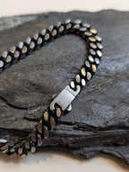 Rectangular Chain Stainless Steel Bracelet - Men