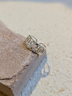 Outline Heart Band 925 Silver Ring