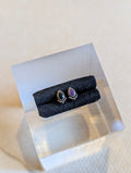 Teardrop Inlay Surgical Steel Stud Piercing Earring (1pc)