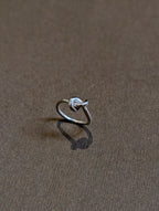 Knot 925 silver pinky ring