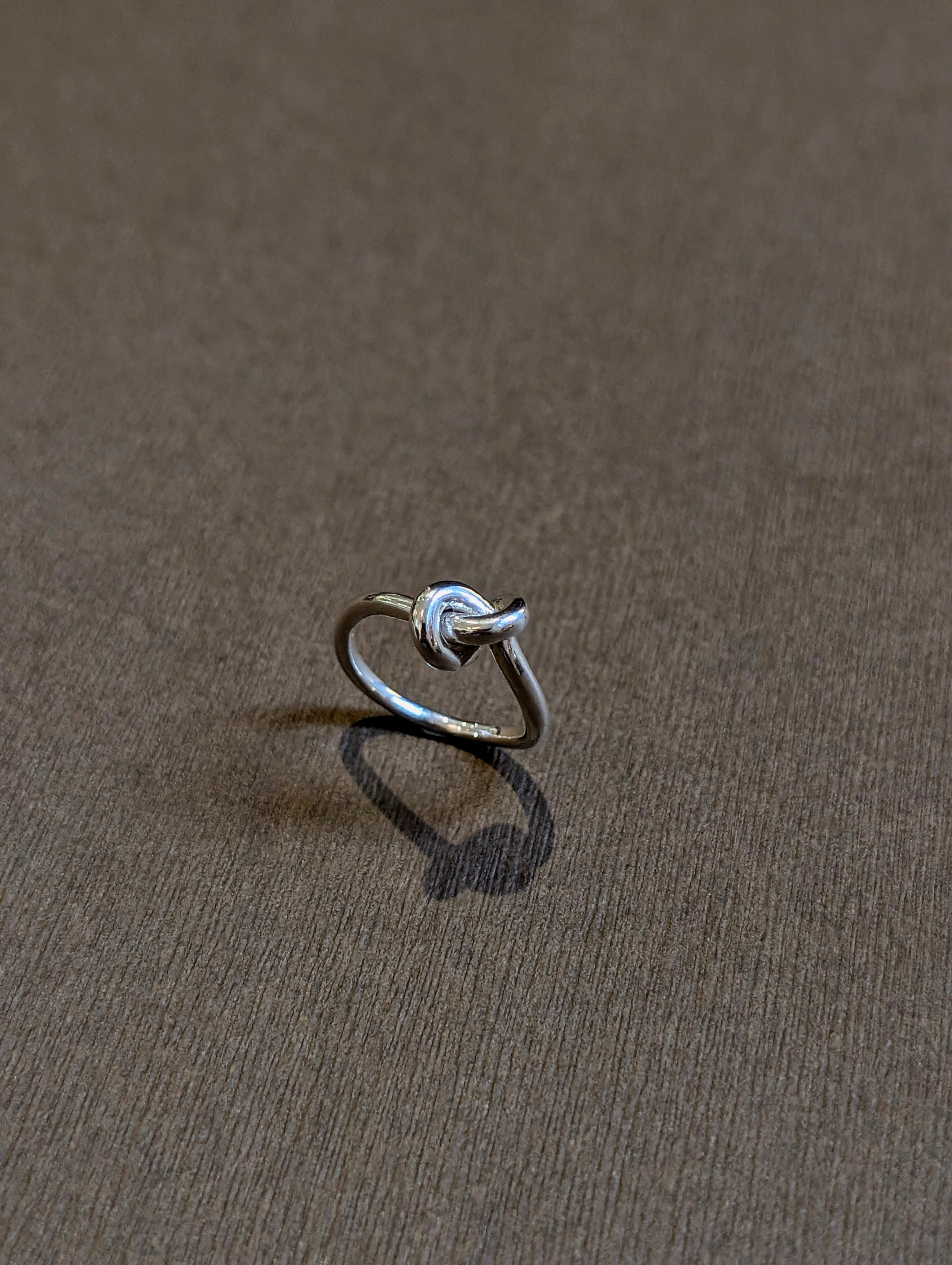 Knot 925 silver pinky ring