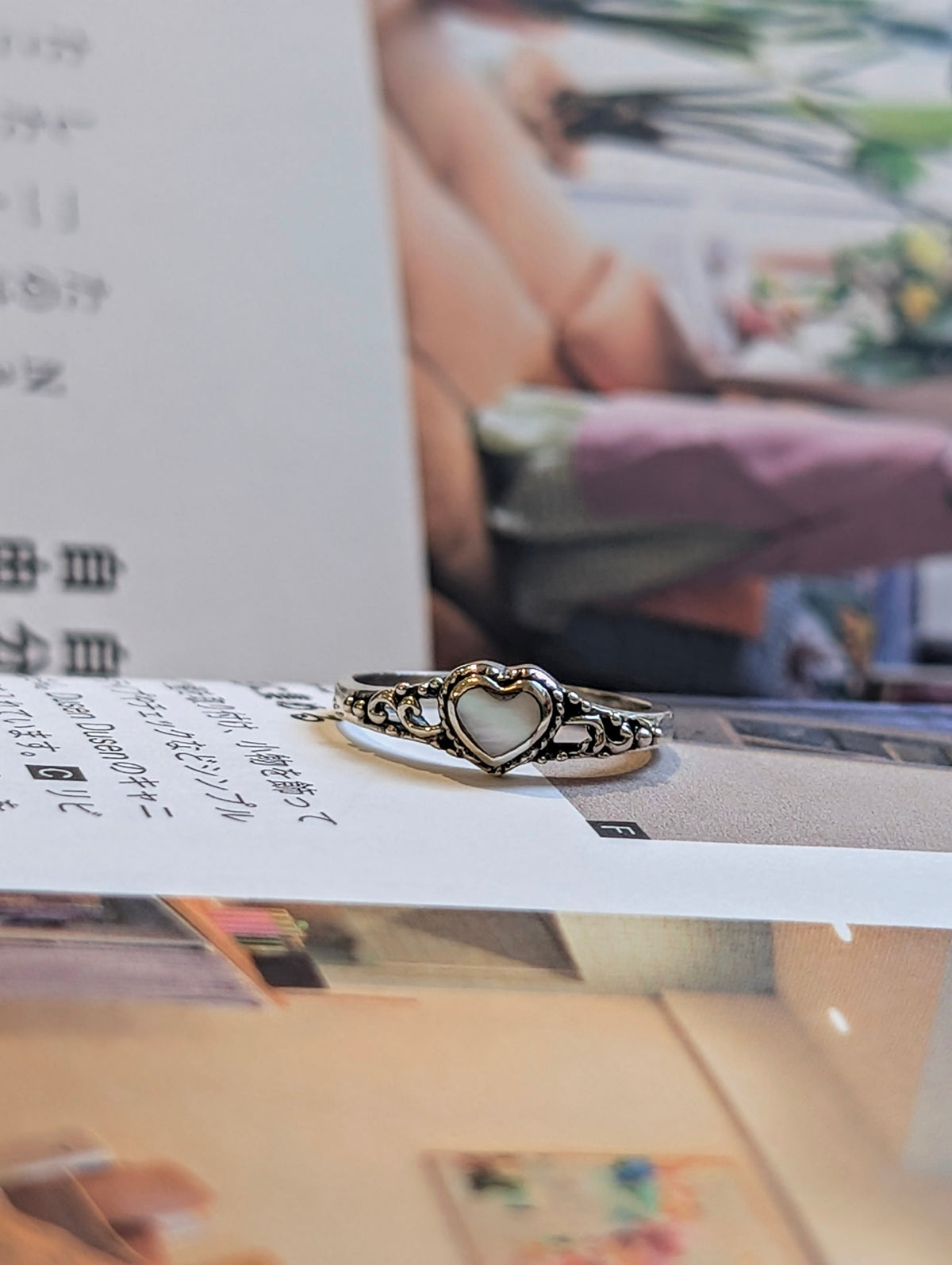 Heart 925 silver pinky ring