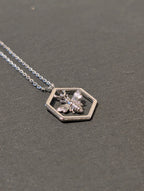 Hexagon Bee Pendant