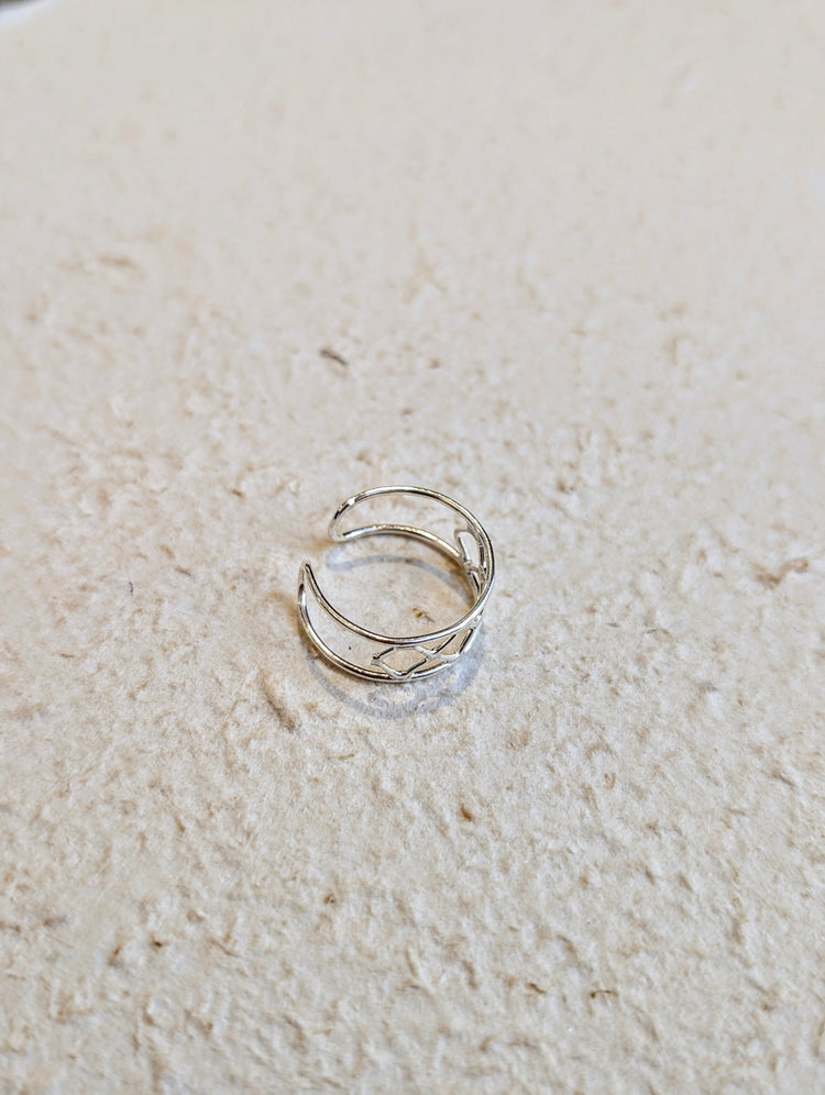 Gridline 925 Silver Ring