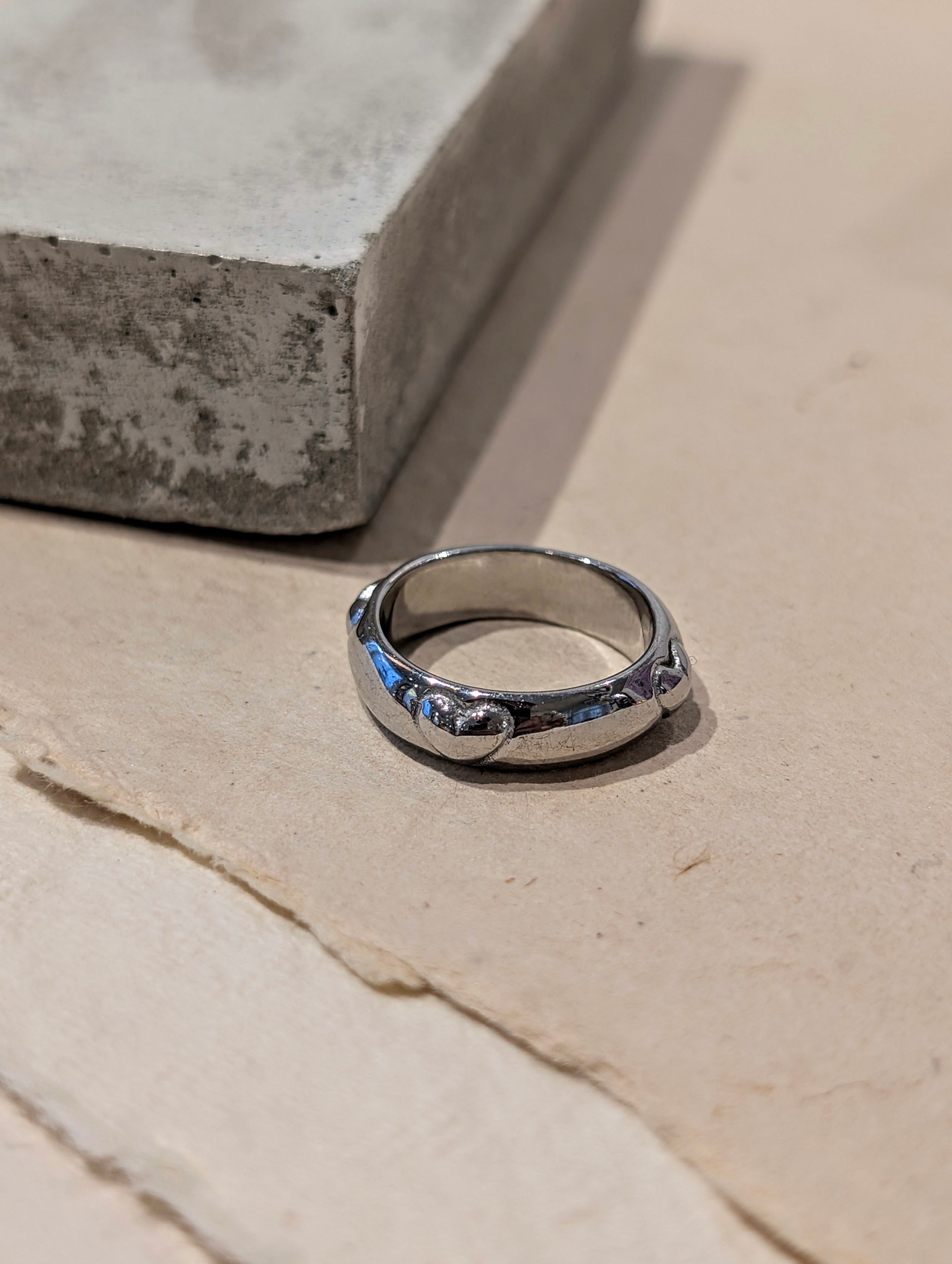 Mellow Heart Stainless Steel Ring