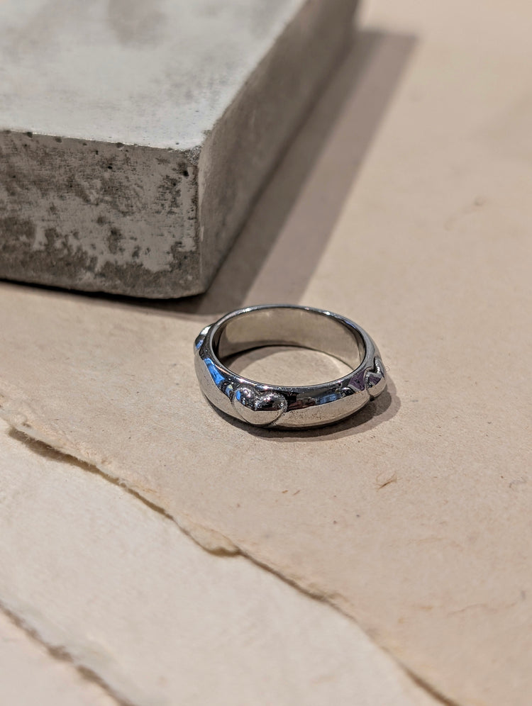 Mellow Heart Stainless Steel Ring