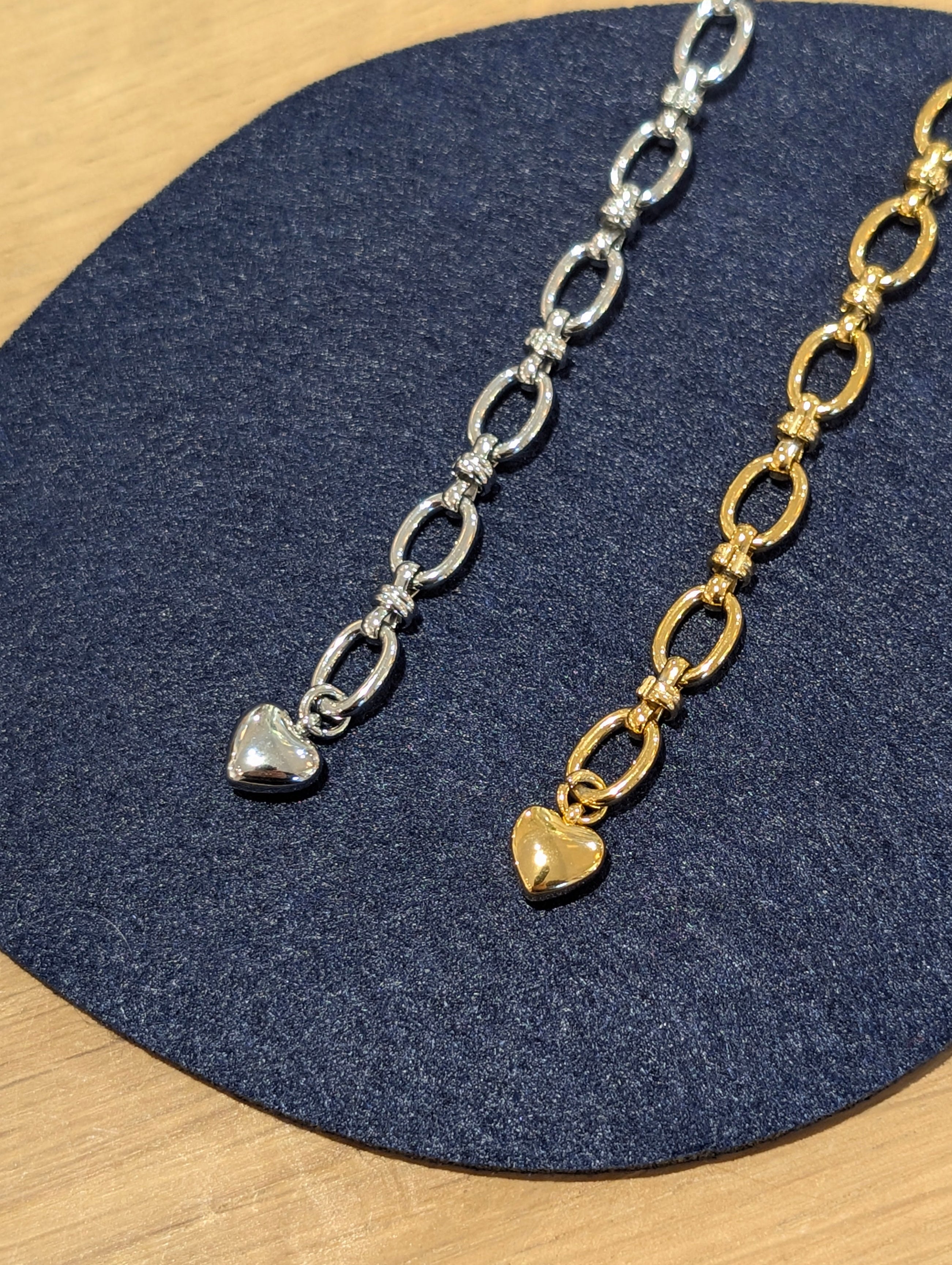 Keepsake Heart Stainless Steel Bracelet