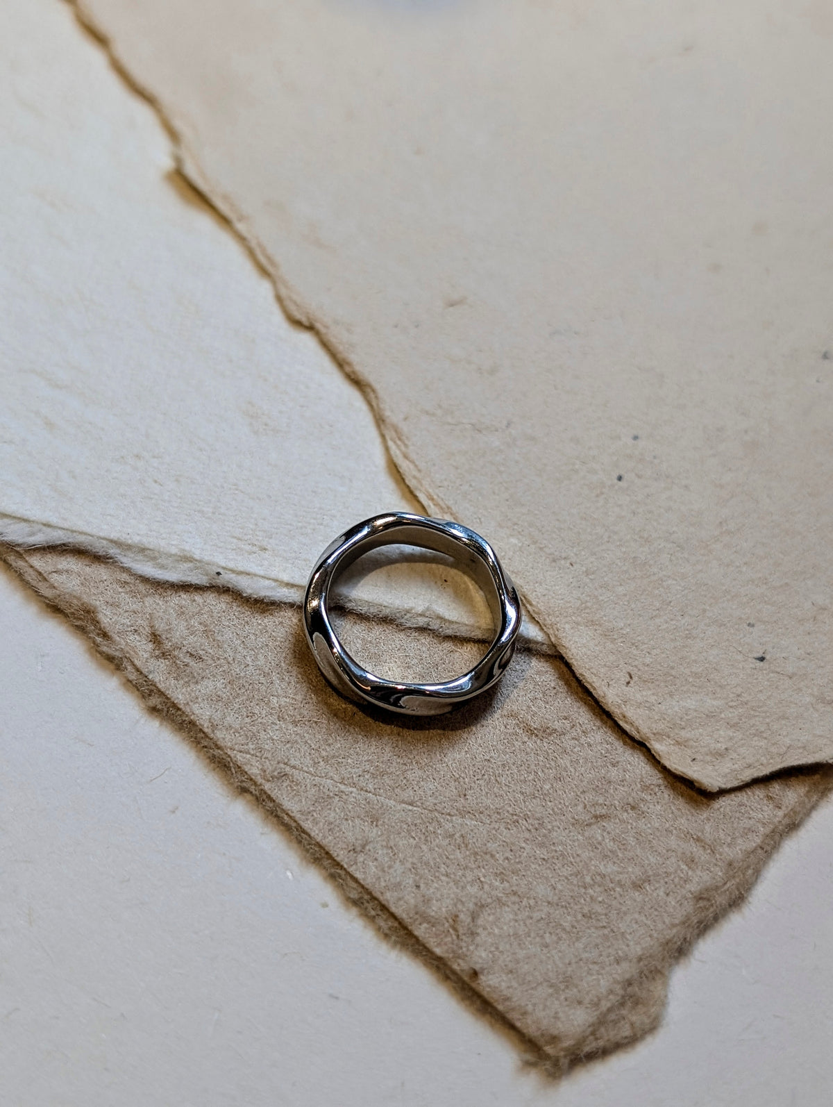 Unisex Stainless Steel Band Ring