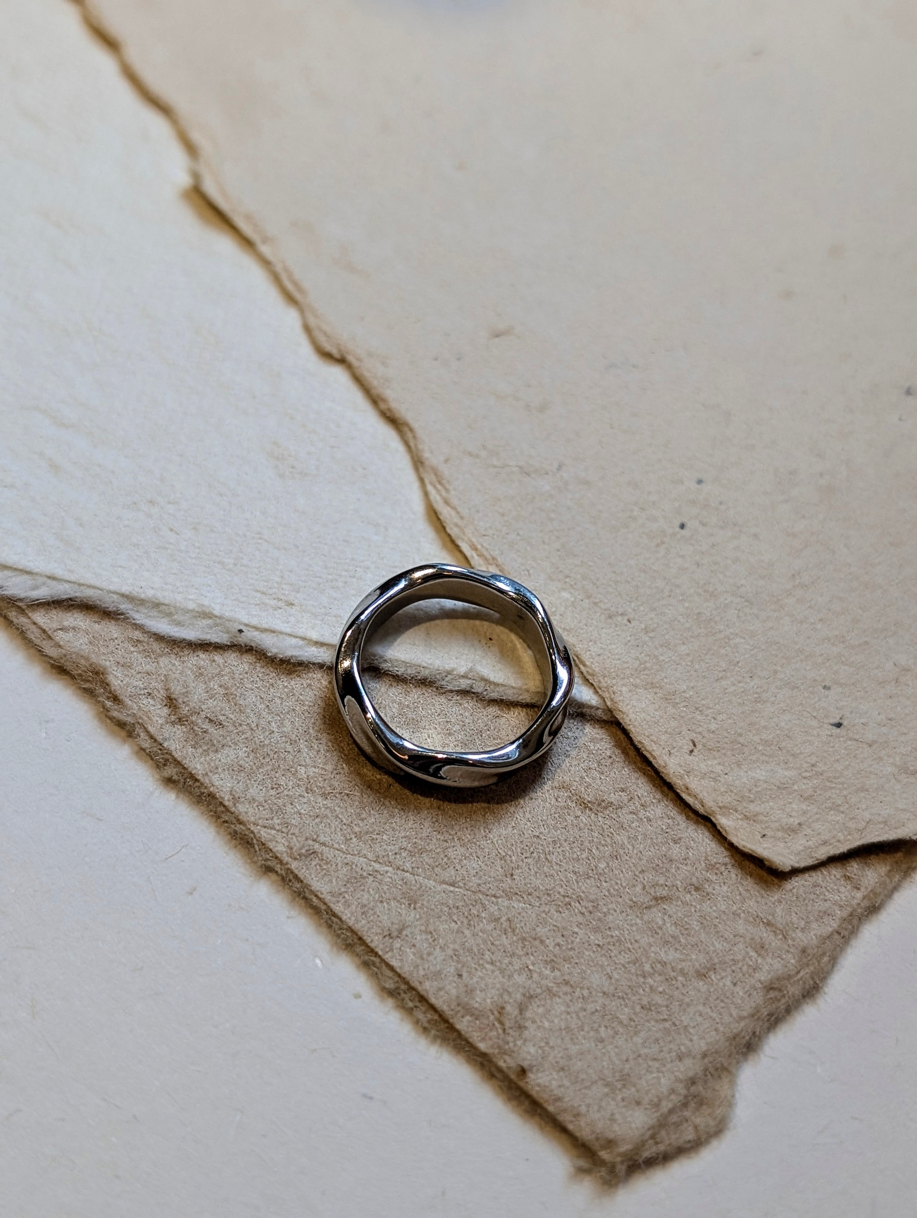 Unisex Stainless Steel Band Ring