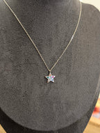 Aura stella brass necklace