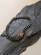 Rectangular Chain Stainless Steel Bracelet - Men