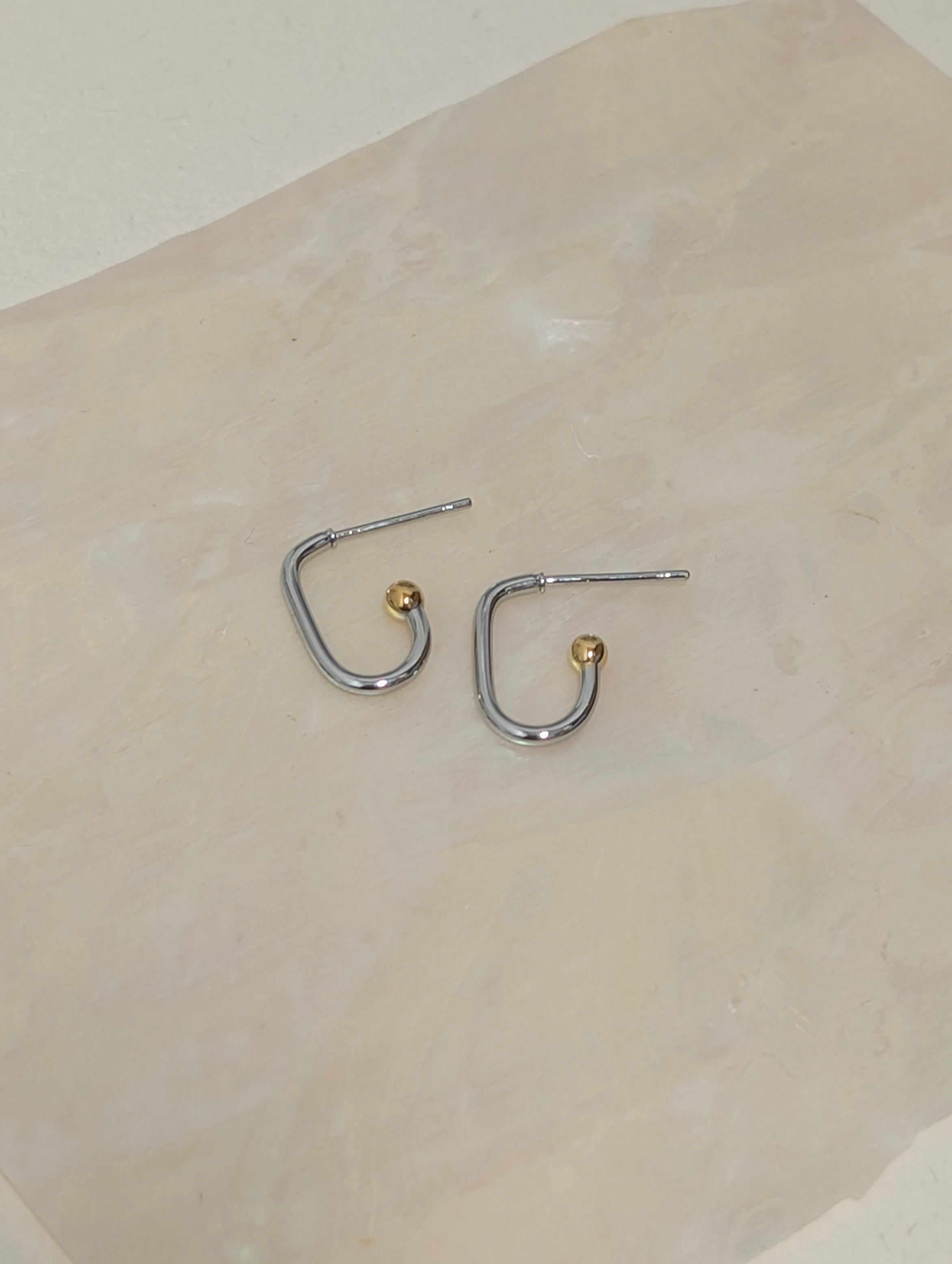 Mix tone earrings