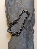 Matte Black Chain Stainless Steel Bracelet - Men