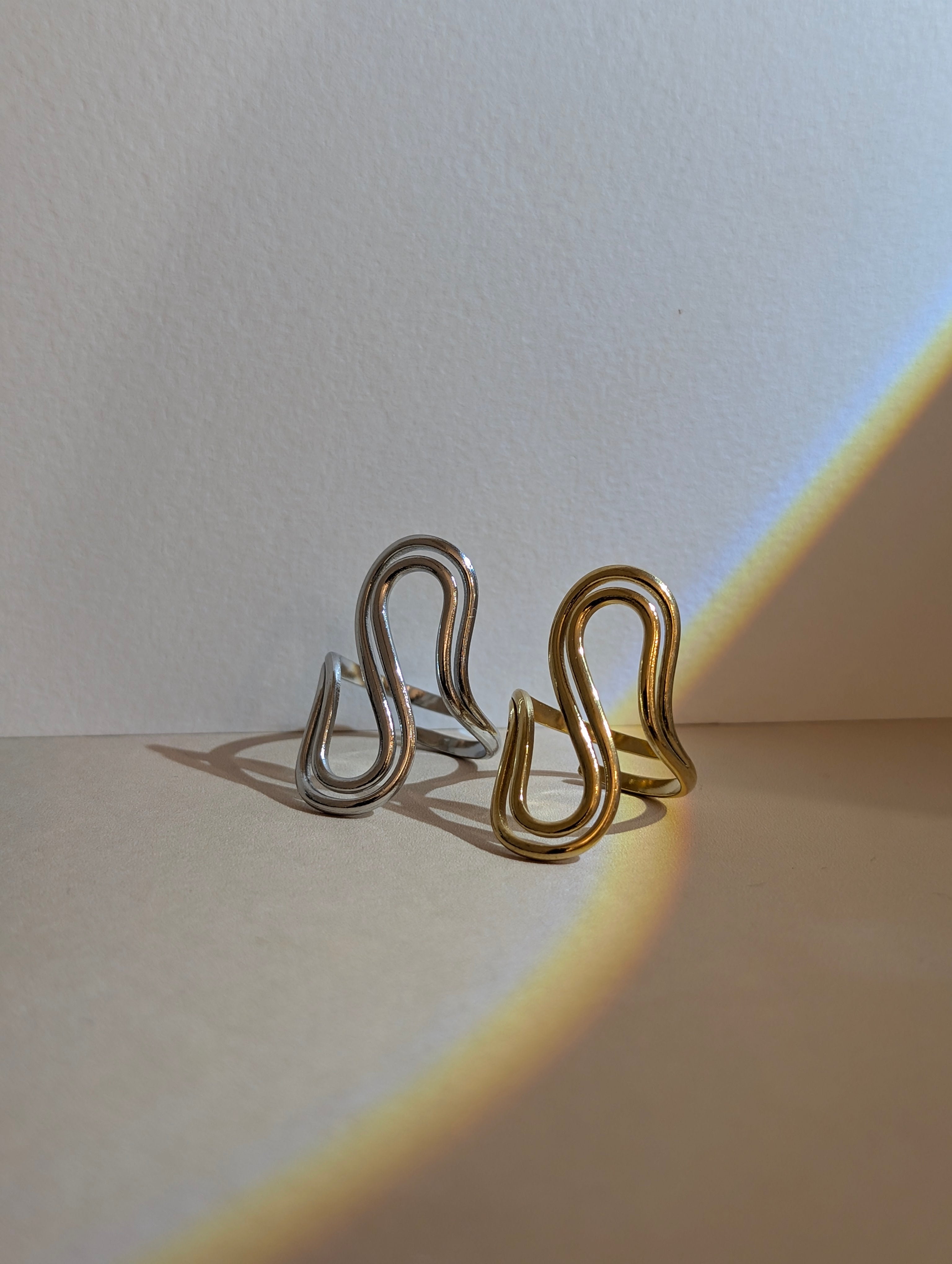 Double S Stainless Steel Ring