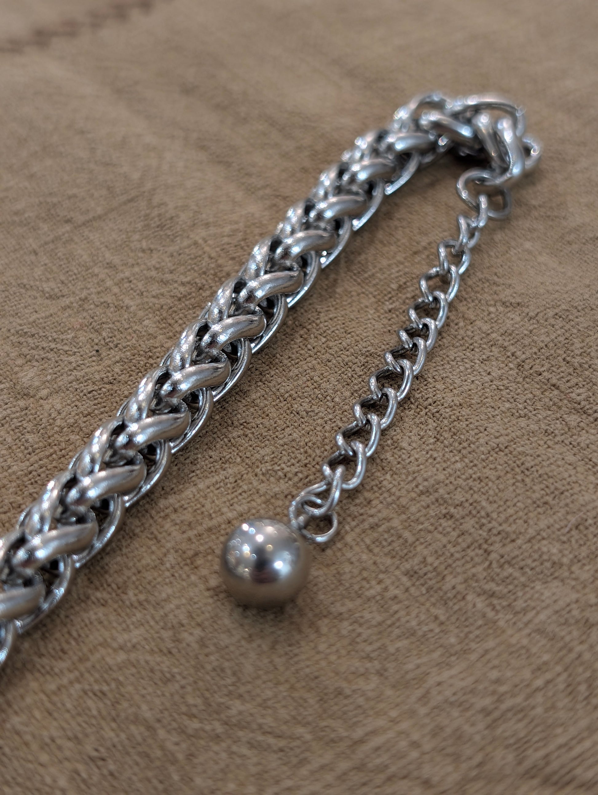 Chunky stainless steel bracelet