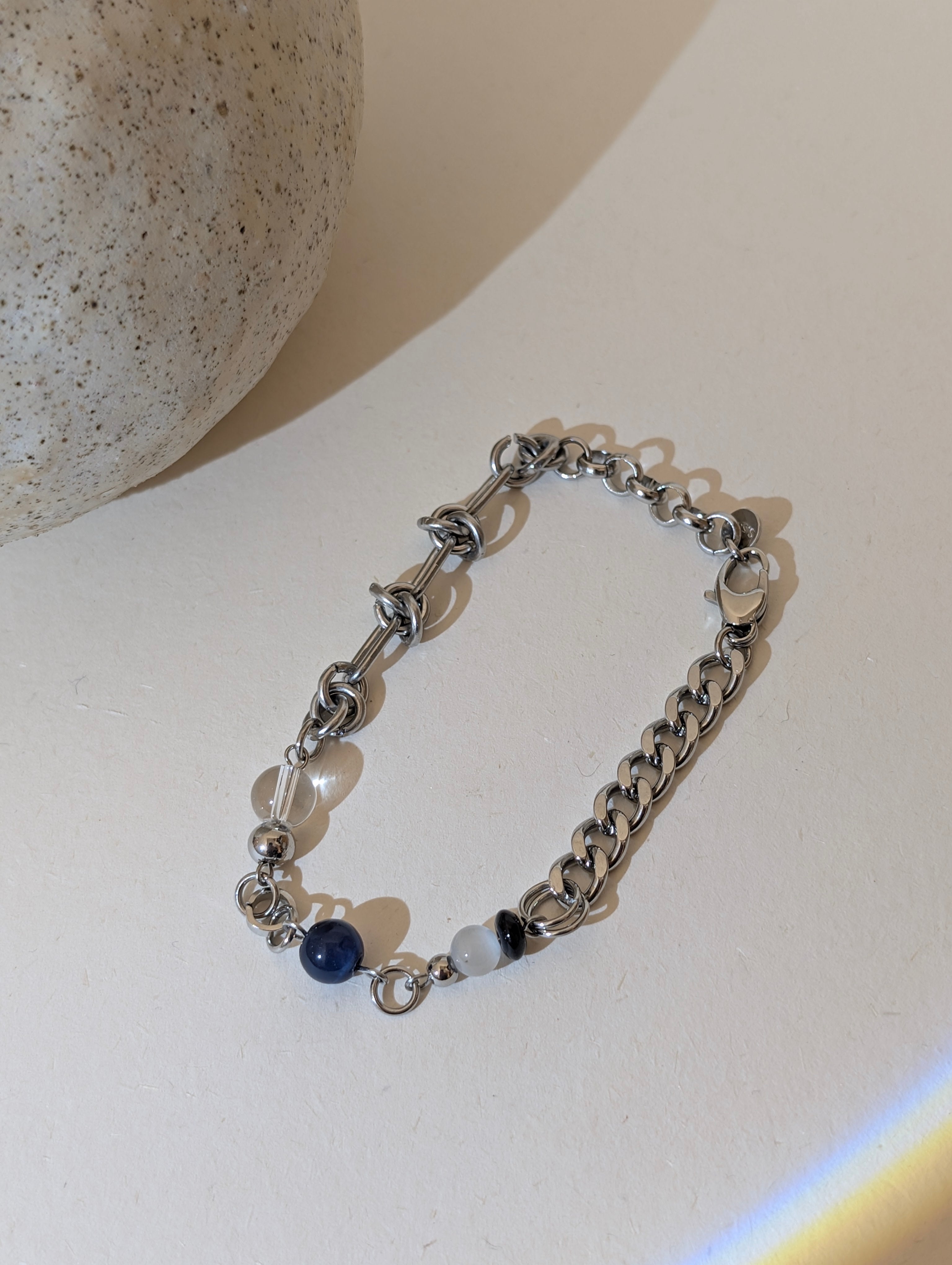 Paradigm Mixed-Link Stainless Steel Bracelet