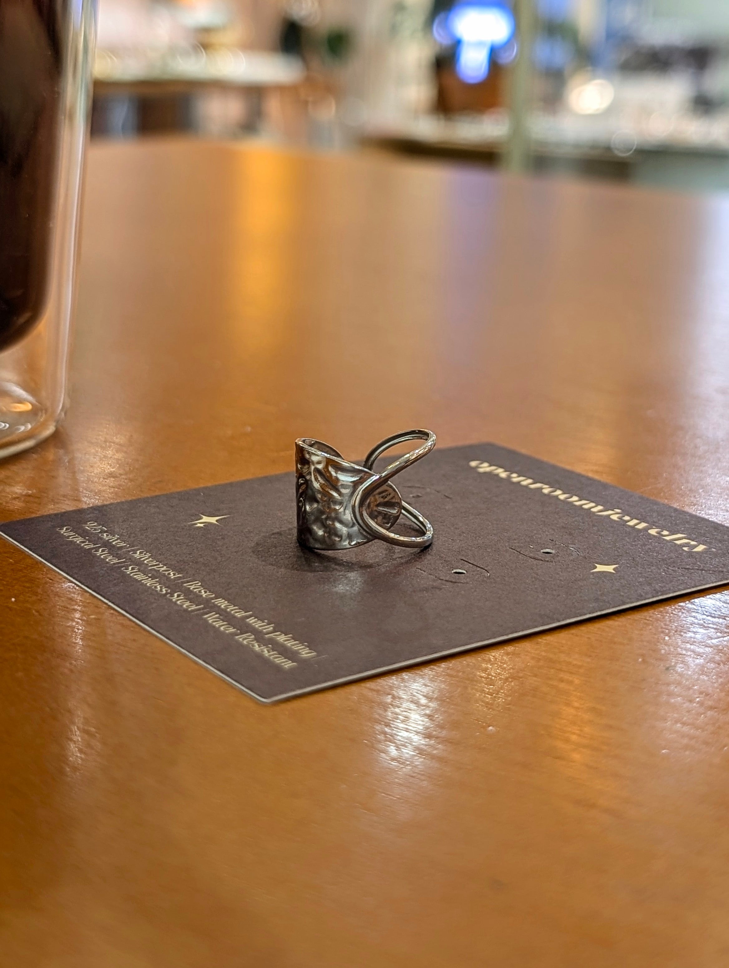 Falcrum stainless steel unisex ring