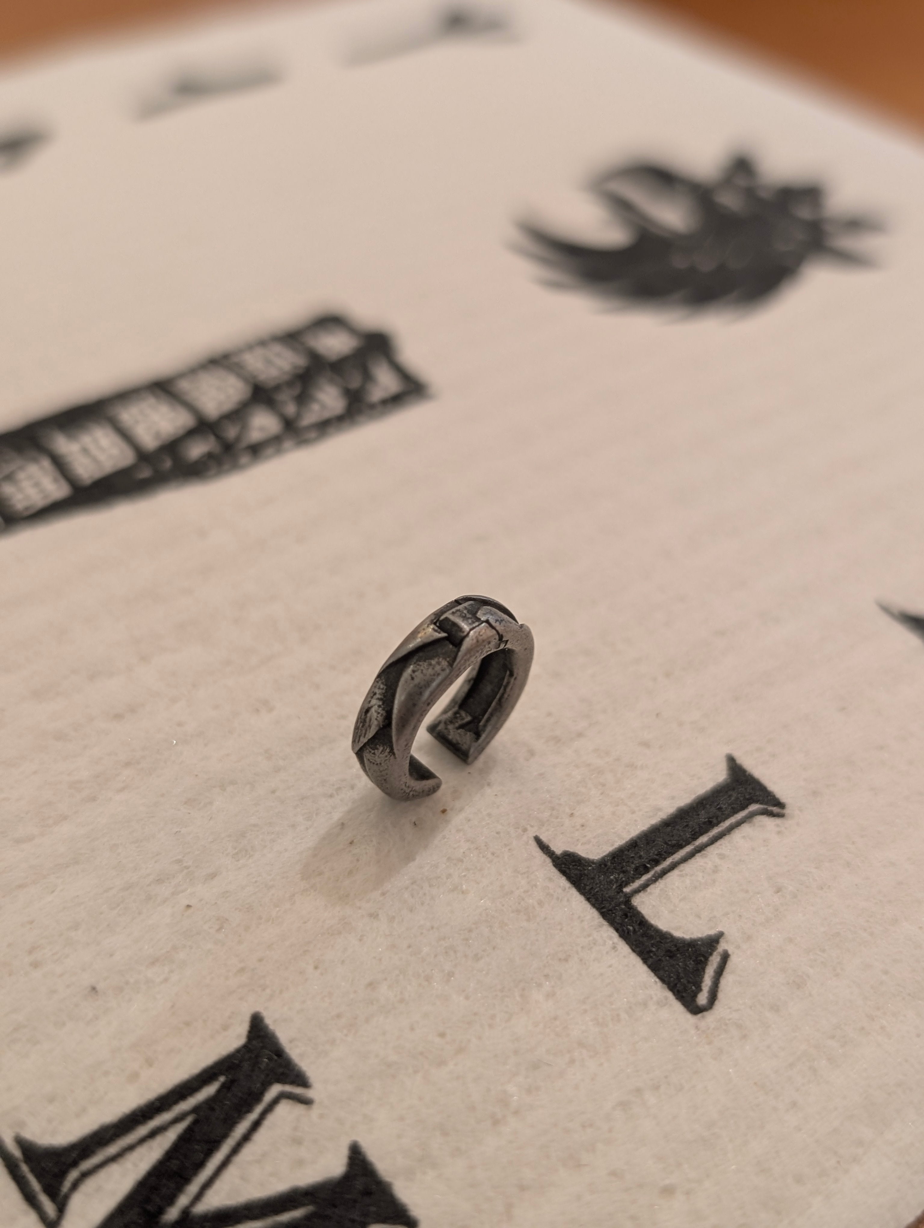 Matte Slate Unisex Water Resistant Earcuff