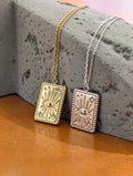 Solstice Eye Pendant Stainless Steel Necklace