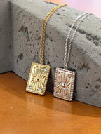 Solstice Eye Pendant Stainless Steel Necklace