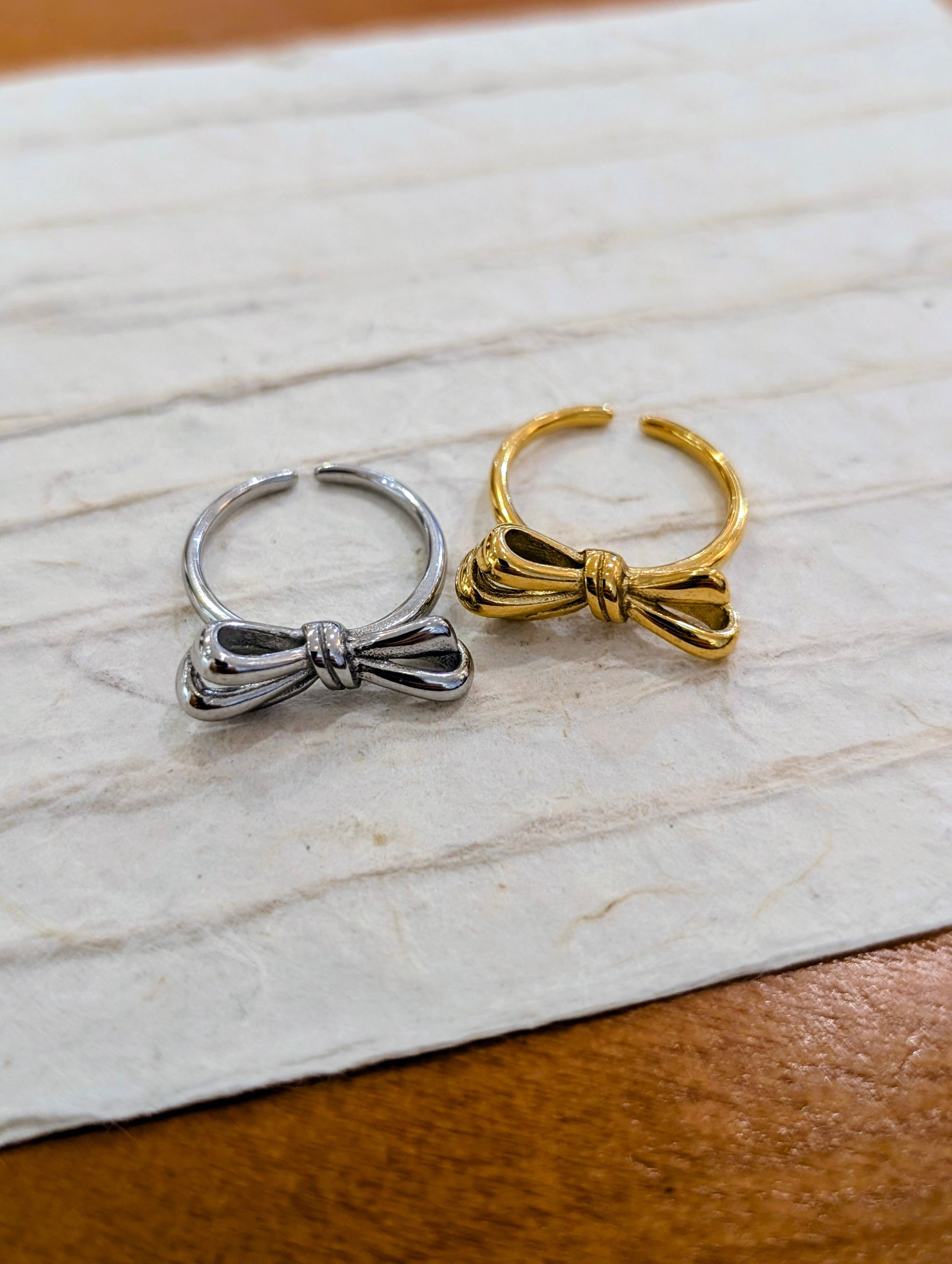Stainless Steel ribbon open size ring
