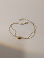 Luna bean stainless steel bracelet