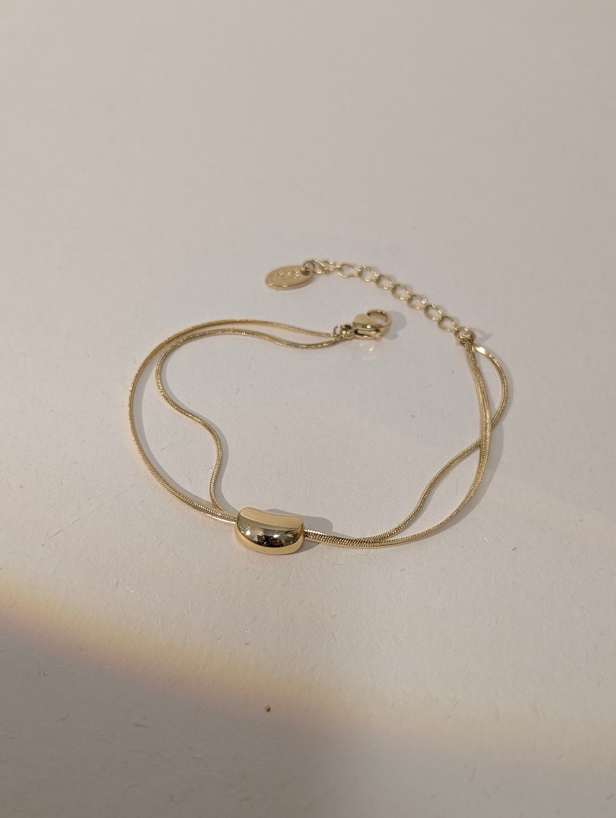 Luna bean stainless steel bracelet