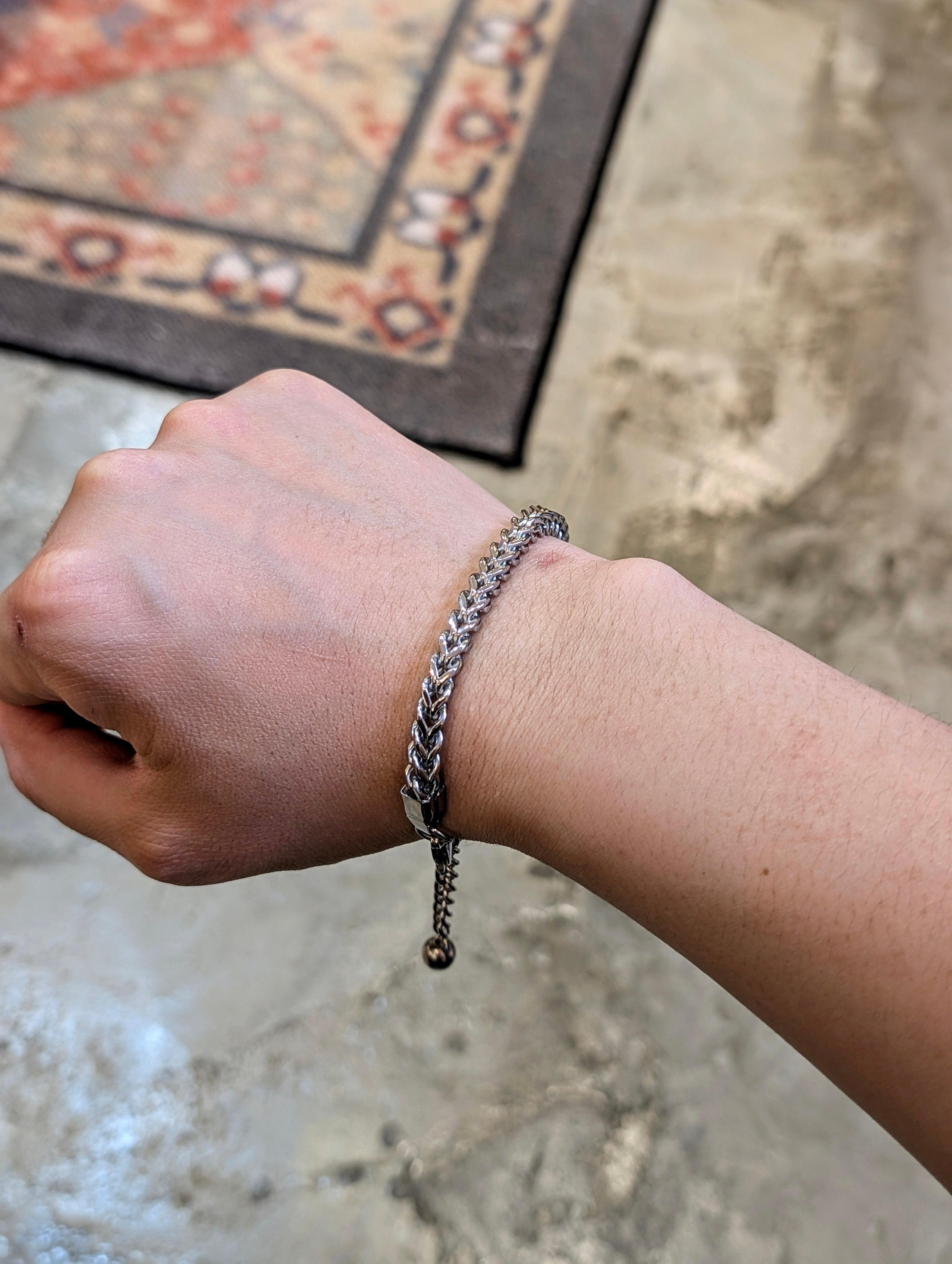 Classic Franco Mesh Stainless Steel Bracelet