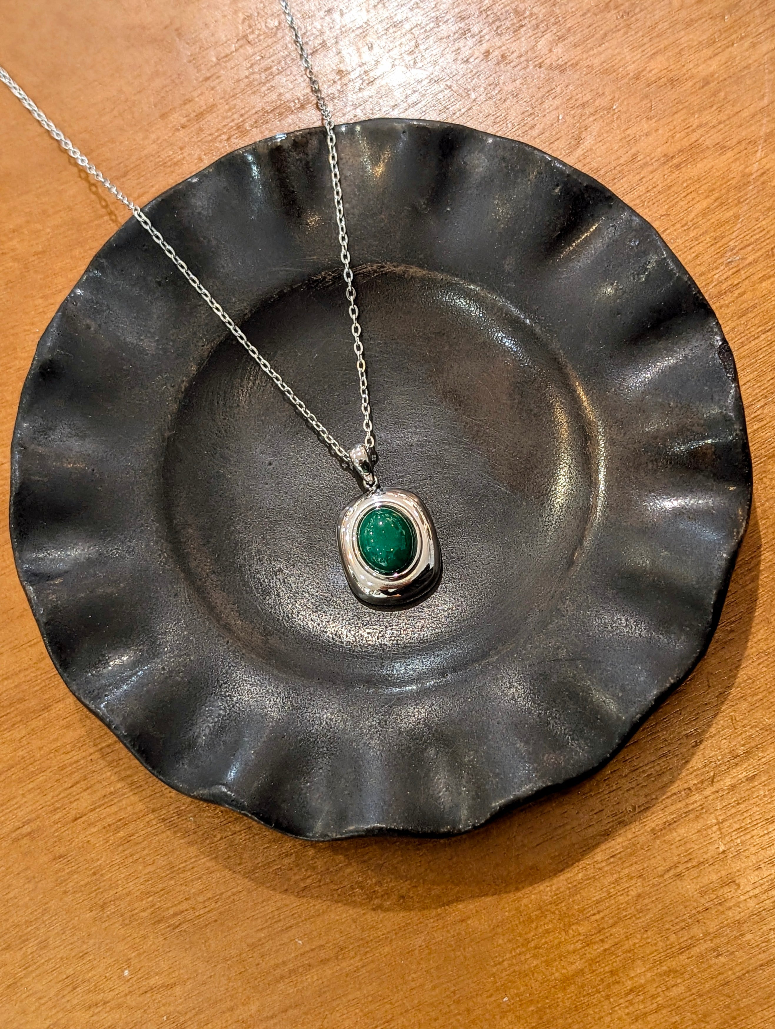 Evergreen stainless steel necklace