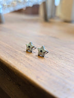 Sunburst Star Stud Stainless Steel Earrings
