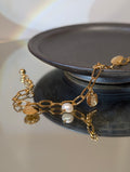 Celestial Tide Brass Bracelet