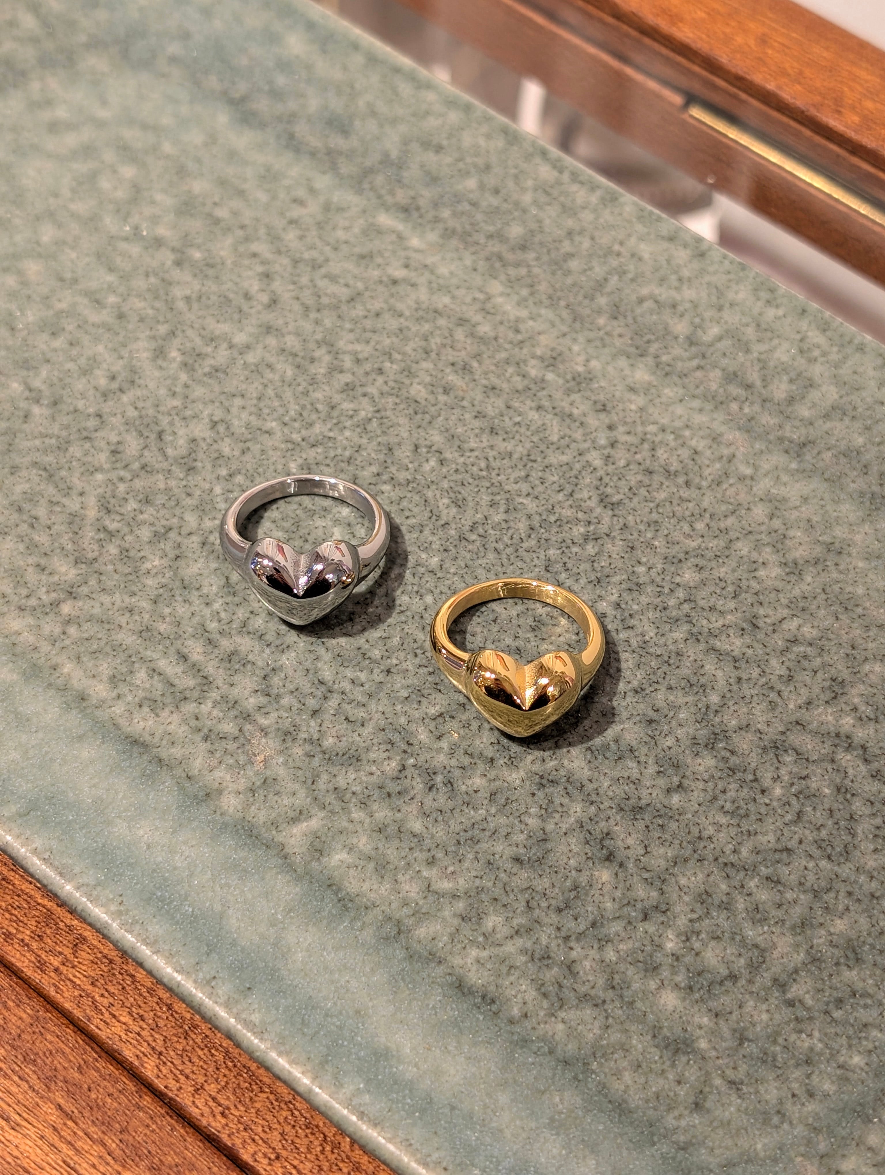 Everyday Heart Stainless Steel Ring