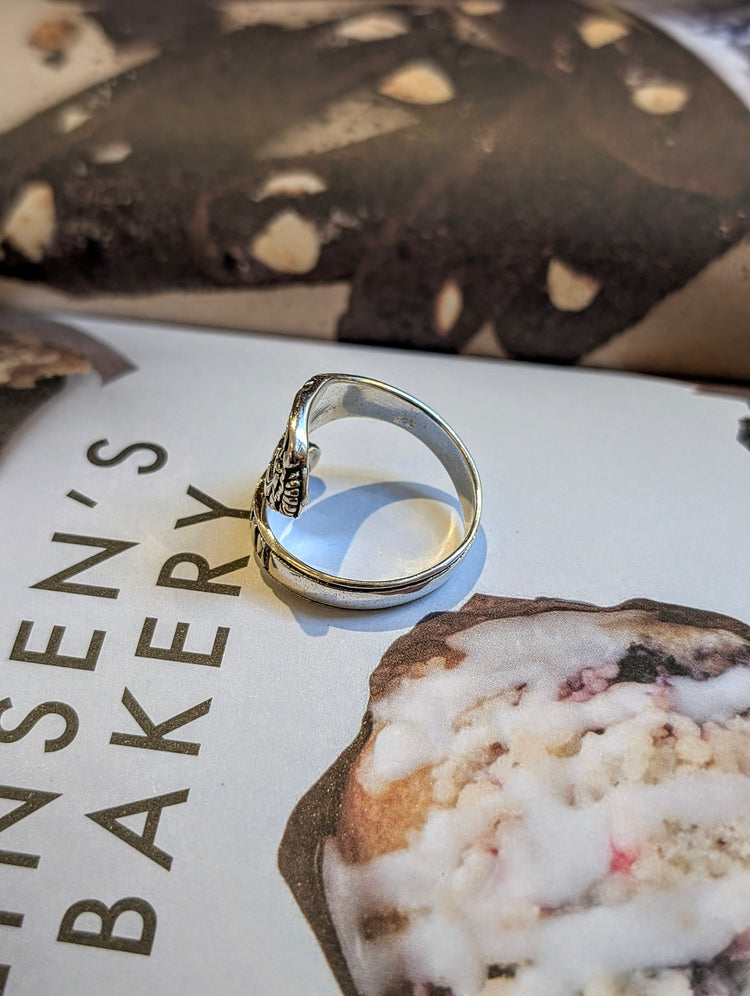 Heirloom Spoon Sterling Silver Ring