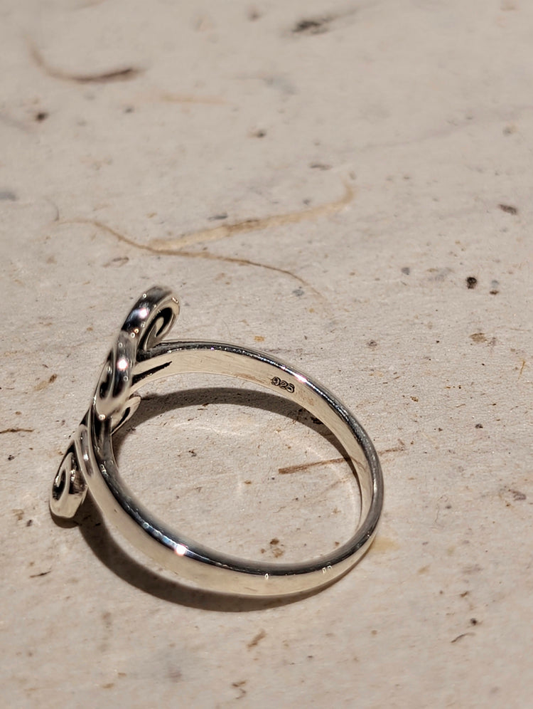 Quad Spiral 925 Silver  Ring