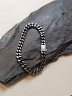 Rectangular Chain Stainless Steel Bracelet - Men