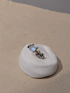 Blue moonstone 925 silver ring