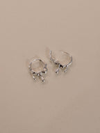 Mercury Drip Hoop Earrings